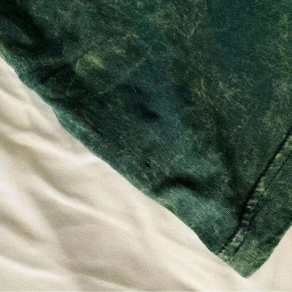 American Apparel unisex summer shirt soft deep v-neck t-shirt, acid wash green - Picture 9 of 9